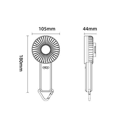 Ventilador de mano portátil USB pequeño con repelente de mosquitos 3