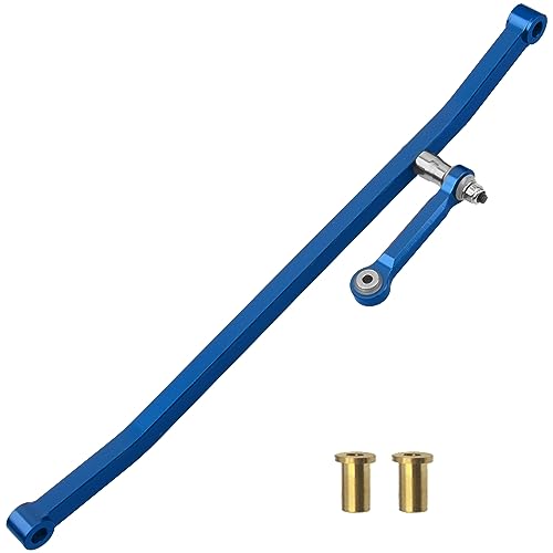ShareGoo Metal Front Steering Linkage Set Steering Tie Rod #LOS241030 Compatible with 1/8 Losi LMT Soild Axle 4WD RC Monster Truck (Blue)