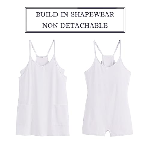 Image of ANRABESS Women Athletic Dress Summer Tennis Workout Active Sports Mini Romper Dress Built in Shorts Travel Vacation Clothes