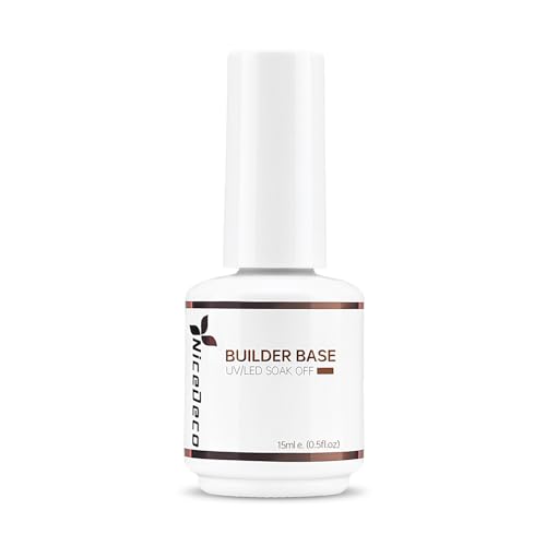 Nicedeco Hema Free Builder Nail Gel Polish 15ML 7 in 1 Clear Base Cruelty Free Vegan Strengthener Gel Hard Gel Extension