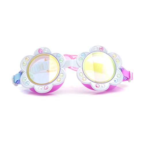 Lunettes de natation enfant Dandi Fleur Blanche Bling2o pour fille dès 6 ans