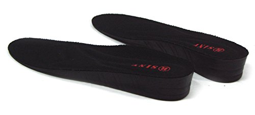 Plantillas elevadoras para hombre 3cm color negro miniatura 3