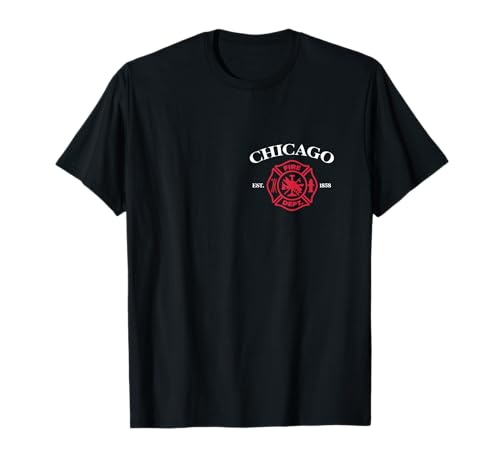 Bombero del Departamento de Rescate de Bomberos de Chicago Illinois Camiseta
