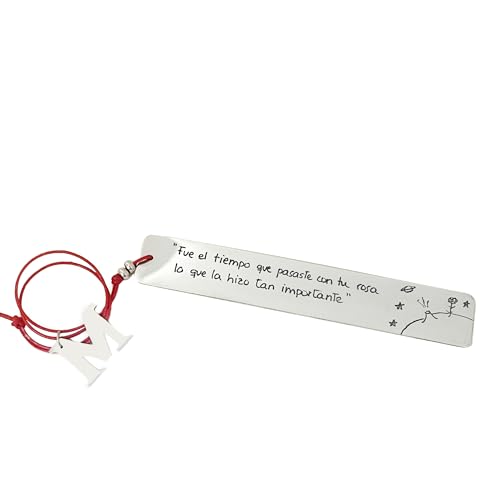 Punto de libro personalizado con inicial, punto de libro de