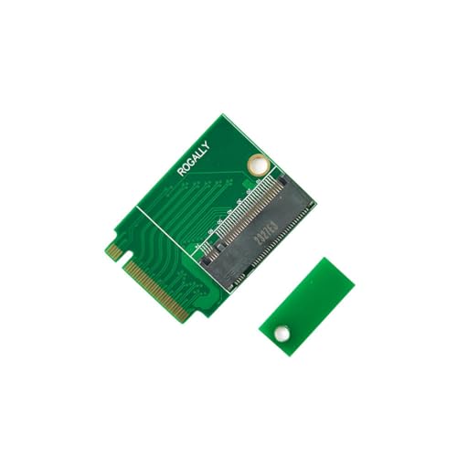 Suckoo for Rog Ally Handheld Conversion 2230 to 2280 SSD Hard Drive Expansion Board Green NVME M-Key M.2 PCIE 4.0 Adapter Upgrade Converter 90 Degree