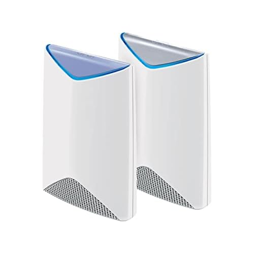 NETGEAR Orbi Pro Tri-Band Mesh WiFi System (SRK60) – Router & Extender Ersatz deckt bis zu 5.000 m². ft, 2 Stück, 3 Gbit/s Speed Router & 1 Satellit