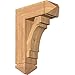 Ekena Millwork BKT0806X20X28MRC03SWR Merced Arts and Crafts Smooth Bracket w/Offset Brace, Western Red Cedar