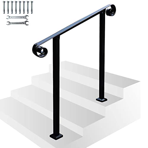 Exterior Stair Railing Kit , Handrails for Outdoor Steps Railings