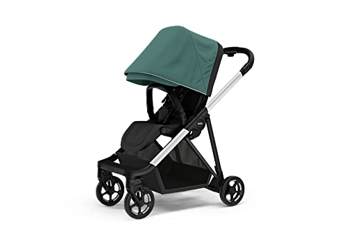 Thule Shine Baby Stroller, Full-Size Stroller Features, Compact and Lightweight Design, Reversible seat, Spacious Storage Basket, Adjustable Leg Rest, Easy one-Hand fold