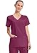 Cherokee Women's Workwear Scrubs Core Stretch V-Neck Top, Wine, X-Large