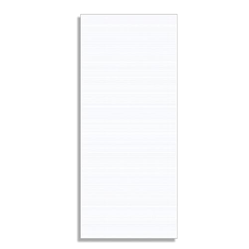 White Linen Wedding Menu Cards 4 x 9 - 100 Printable Dessert Menu Cards 80lb (218 GSM) - Wedding Program Paper Restaurant Menu Card Rack Card Business Note Card 4x9 Cardstock for Wedding Reception