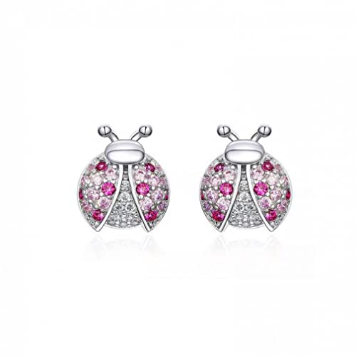 Boucles d'oreilles tiges roses pour femmes argent sterling clous discrets