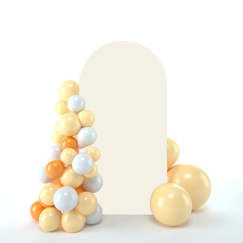 Fundas para Arco de Fondo Fotográfico de 6.6FT Beige miniatura 1