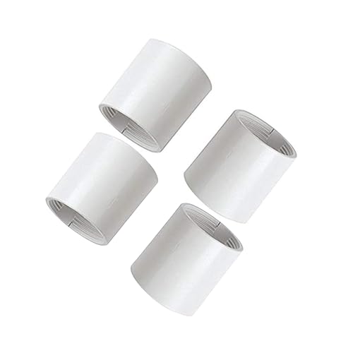 Replacement Long Lamp Shade, Lamp Holder Skirt, 36mm (1.7/16 inch) White - Pack of 4 Pieces