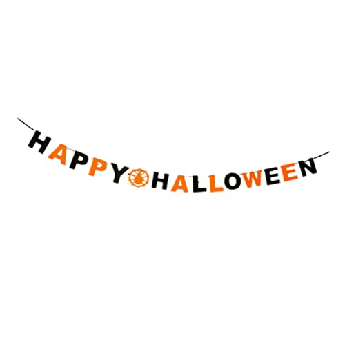 Bannière de fête d'Halloween pour décorer facilement grands espaces suspendre intissé - 4