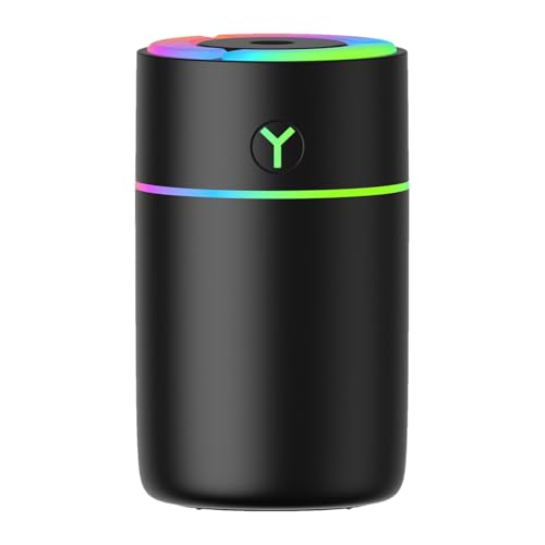 Acunny Difusor de humidificador de coche, ambientador de coche inteligente,Difusor de aire portátil para coche humidificador de aire colorido | Forma de taza de agua, difusor de ambientador