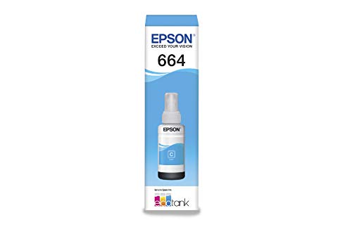 Garrafa de Tinta Original Epson EcoTank T664 Ciano - T664220
