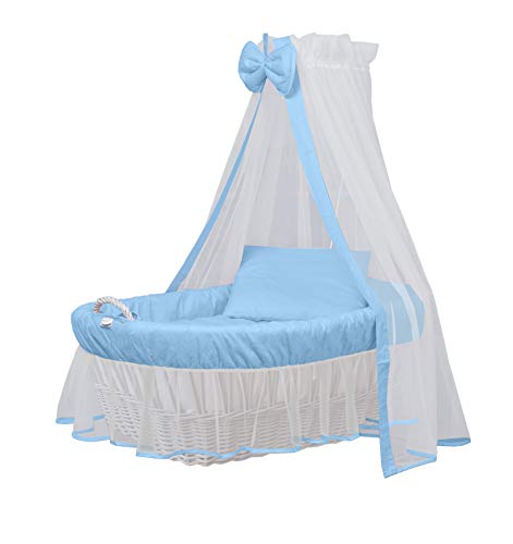 Stubenwagen Set 8-teilig mit Matratze von WALDIN, XXL,...