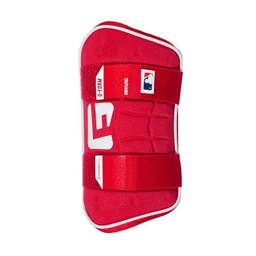 G-Form MLB Elite Speed Baseball Leg Guard, Red, Adult O/S