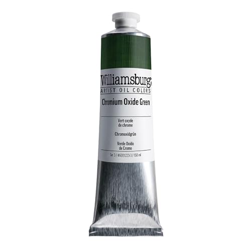Peinture à l'huile Williamsburg oxyde de chrome 150ml fabriquée à la main pour artistes