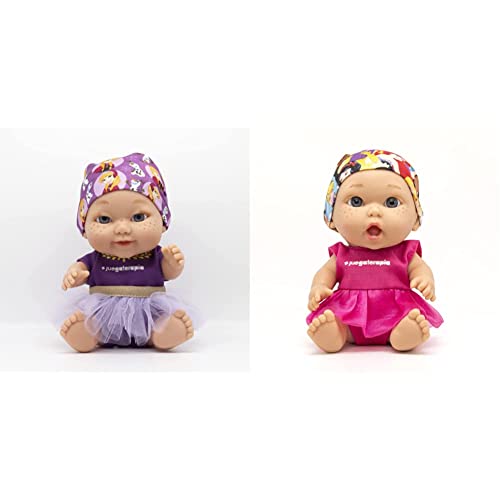 Juegaterapia Baby Pelón Frozen Anna & , Muñeco Baby Pelón, Pañuelo de Princesas Disney, Juguete Solidario con Olor a Vainilla, Baby Pelones Solidarios, Princesas Disney, Muñecos y Juguetes, Beige Cover