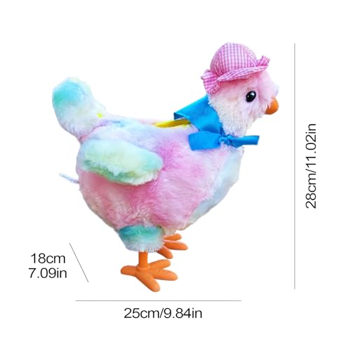 Plush Hundespielzeug,Elektrisches Huhn Mit Legen Eiern Funktion - Lustiger Futterautomat Mit Ei & Hähnchen Für Draußen, Haus & Welpen