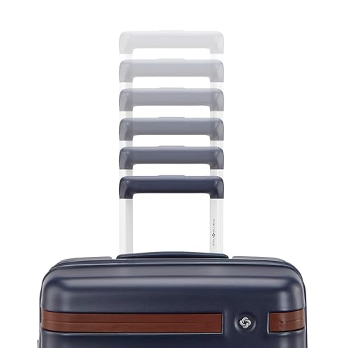 Virtuosa Hardside 21 Inch Carry On Luggage - Airline Approved with 360° Spinner Wheels, RightHeight™ Adjustable Handle - Zippered WetPak™ - TSA Lock - Expandable Light Polycarbonate Shell - Navy2