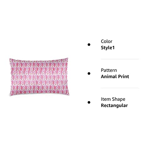 Pink Rabbit Monkeys Rectangular Throw Pillow Cover Home Decor Lumbar Pillow Case Cushion For Sofa Couch Bedroom Car ¡­ #TOP5
