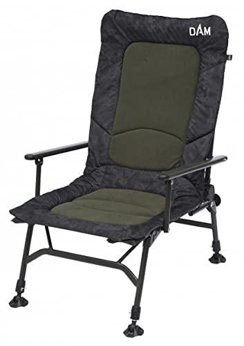 DAM CAMOVISION ADJUSTABLE CHAIR WITH ARM REST 150KG 6.1KG 55X46CM 70CM 87X61X17CM Cover