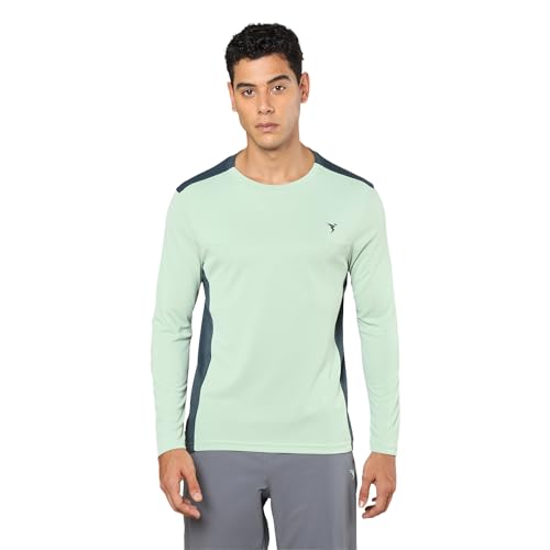 Image of TECHNOSPORT Men Polyester Slim Fit T-Shirt - (P725 P) Pack of 1