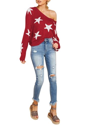 HUUSA Oversized Sweaters for Women Crewneck Tops Knitted Baggy Pullover Sexy See Through Beach Coverups Relaxed Fit3