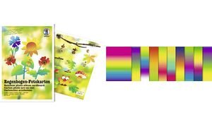 URSUS Regenbogen-Fotokarton-Bastelmappe, (B)230 x (H)330 mm VE = 1