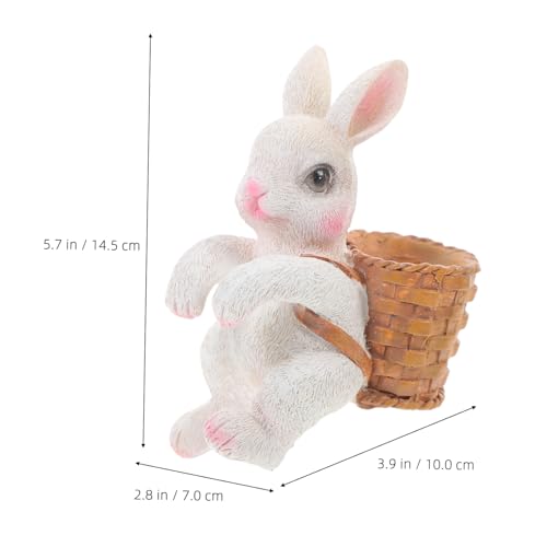 Lapin accessoire photo et décor de fête pour table blanche - 4