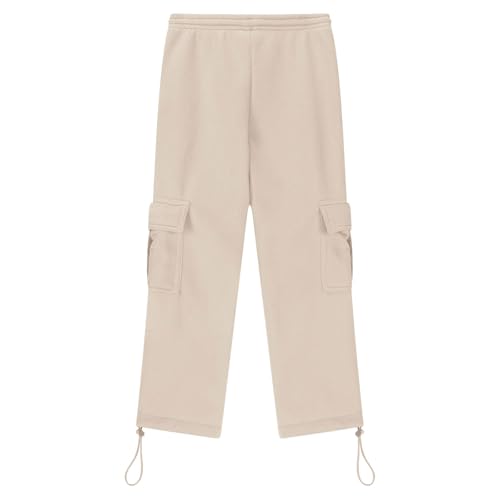 Boys Cargo Sweatpants Baggy Fleece Straight Leg Joggers Pants Elastic Waist Athletic Workout Sweat Pants with Pockets4