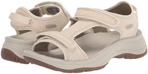 KEEN Women's Astoria West T Strap Athletic Breathable Wedge Sandals, Canvas, 7 | Image 6