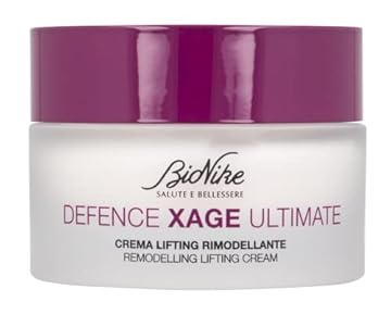 Bionike Defence Xage Ultimate - Lifting Viso Rimodellante Anti Age, Rimodella e Contrasta Rilassamento Cutaneo e Rughe Profonde, Dona Elasticità e Tonicità, 50 ml