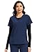 floralhue Underscrub Long Sleeve Women, Scrub Undershirts Crew Neck Comfort Tee with Ultra Soft Fabric, Black, 2XL