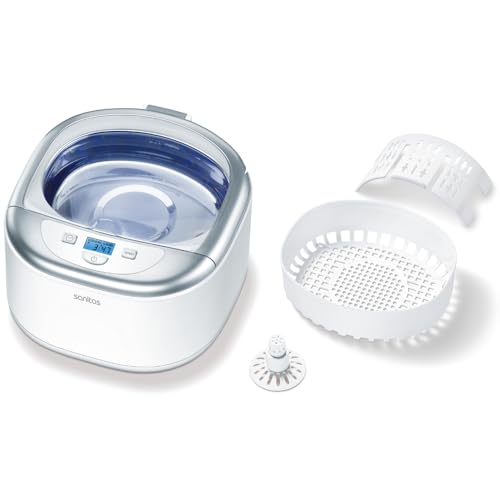 Sanitas SUR 42 Ultraschallreiniger, Reinigung Von Schmuck, Brillen, Zahnersatz, Uvm., 1 Stück (1er...