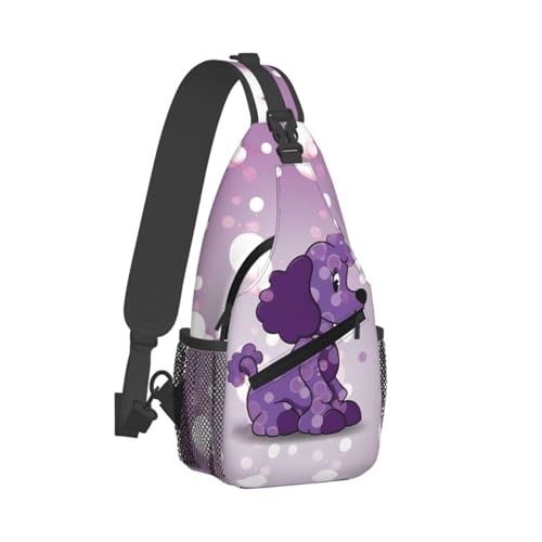 Bolso cruzado negro tipo sling para hombres y mujeres miniatura 2