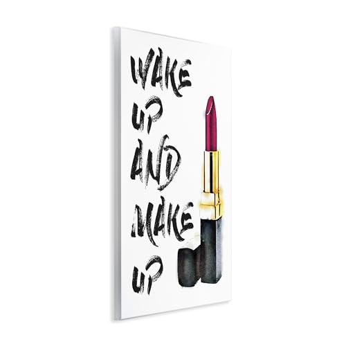 Image of Fashion Typography Floral, 13 x 19 Inch Mounted Print on Wall Plaque