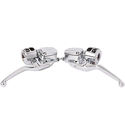 Hydraulic Brake Clutch Handlebar Control Kit Switch Housings For 14-Up Harley-Davidson Touring Flht Flhx Road Glide 47-701 (Chrome) #TOP1