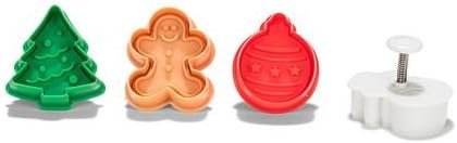 Patisse Christmas Plunger Cookie Cutter Set