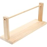 Gadpiparty Vintage Rotatable Wood Bobbins Stand Twine Dispenser Thread Holder Hair Braiding Rack Spo