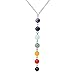 Produktbild Ogquaton Weibliche Halskette anhänger Sieben Farbe Yoga Sieben Chakra Multicolor achat Halskette schmuck kreativ und nützlich