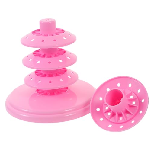 Luxshiny Soporte de Lollipops Reutilizable de Color Rosa Expositor Multi Funcional para Dulces y Malvaviscos para Fiestas y Celebraciones