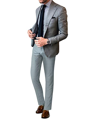Image of Men's 2 Pieces Tuxedos Notch Lapel Suit(Jacket + Pants)