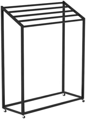 White Mat Storage Rack with Wheels, Home Gym Organizer for Dumbbells & Resistance Bands, Workout Supplies Holder, 85x40x120cm, Perfect for Studio & School Use