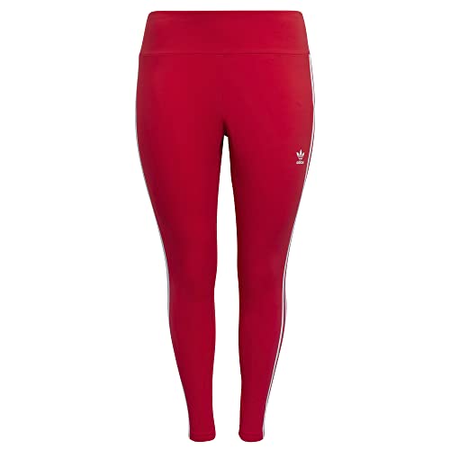 adidas Leggings, Modell 3 Streifen, Rot, Größe 4XL