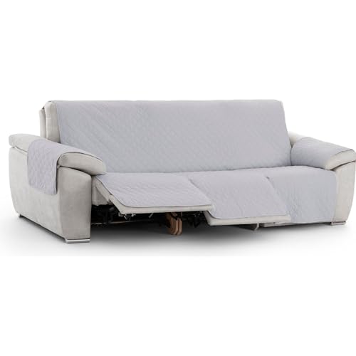 ECOMMERC3 | Funda Sofá Relax Acolchada y Antideslizante – Funda Sofá Gris Protección Premium, Confort y Estilo en un Diseño Ajustable y Lavable