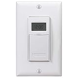 Intermatic EI600WC Decorator Digital In-Wall 7-Day Astronomic Timer, White